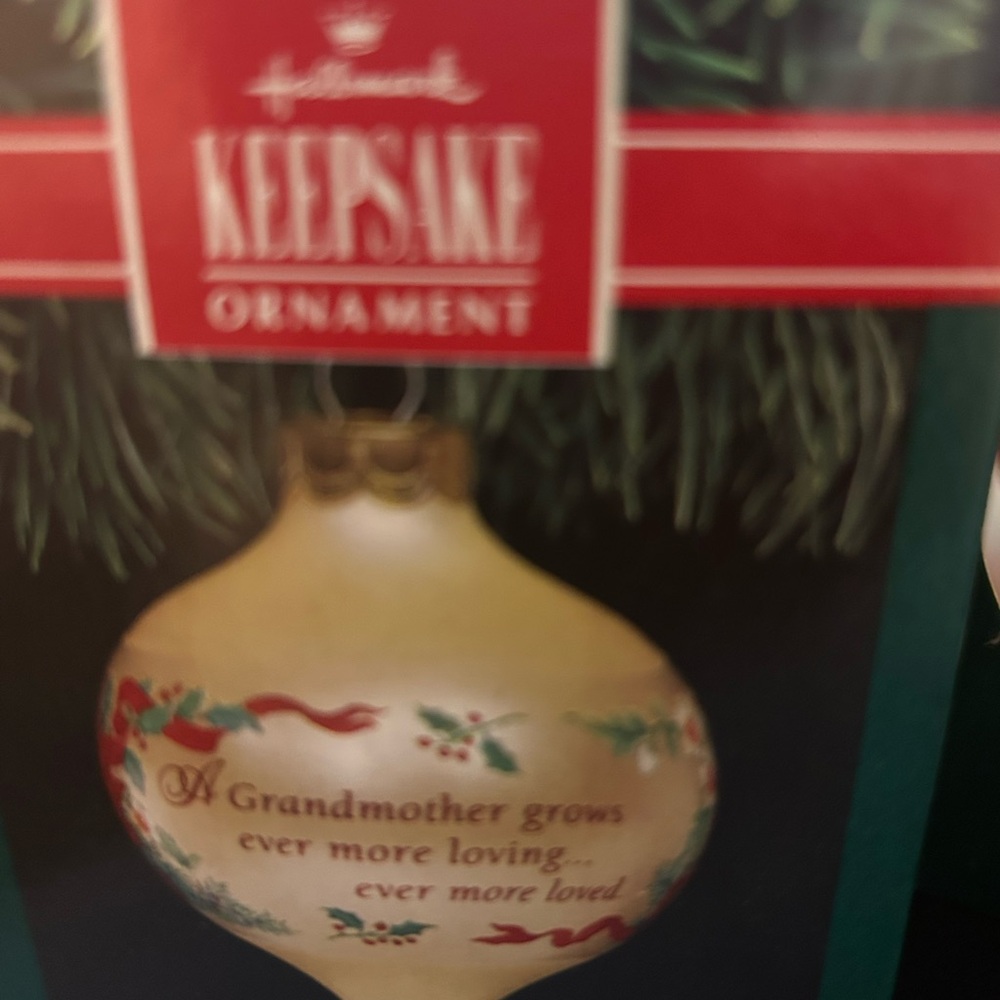 Hallmark Keepsake Ornament - Gold with Red and Green Accents